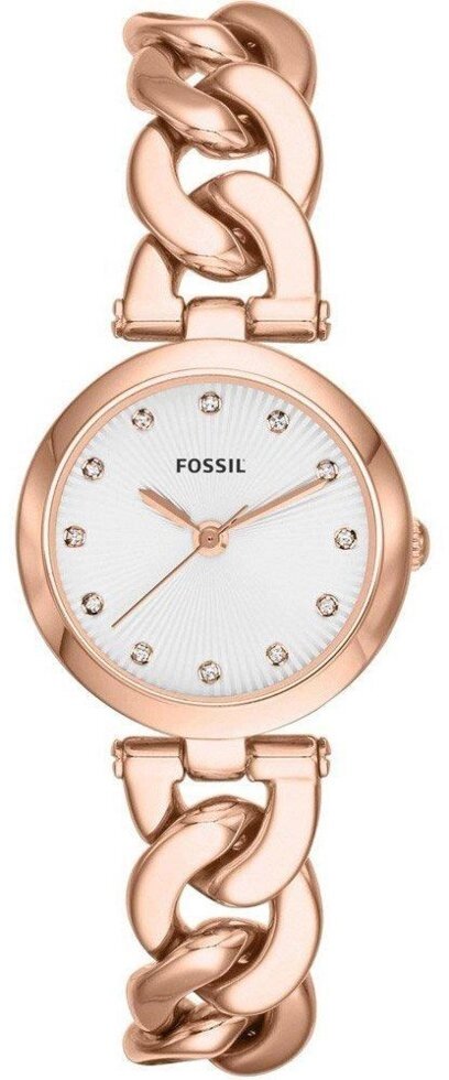 Годинники наручні жіночі FOSSIL ES3392 кварцові, на браслеті, колір рожевого золота, США, УЦІНКА від компанії "Cronos" поза часом - фото 1