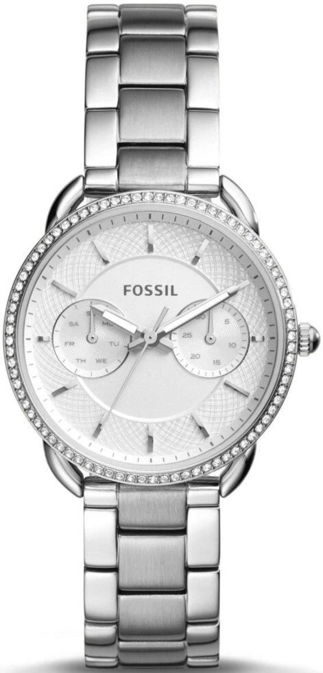 Годинники наручні жіночі FOSSIL ES4262 кварцові, на браслеті, сріблясті, США від компанії "Cronos" поза часом - фото 1
