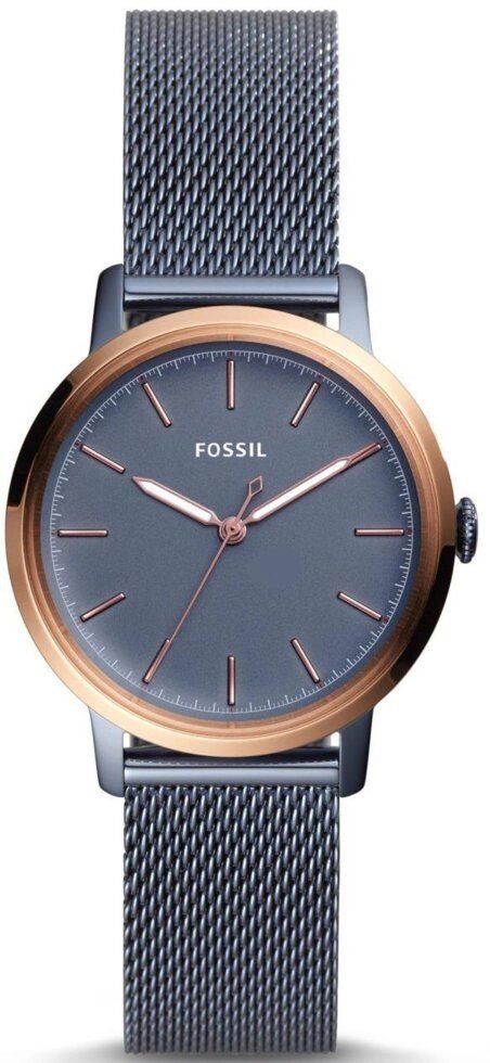 Годинники наручні жіночі FOSSIL ES4312 кварцові, "міланський" браслет, сині, США від компанії "Cronos" поза часом - фото 1