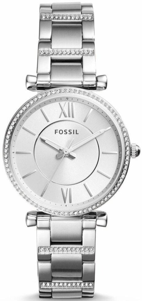 Годинники наручні жіночі FOSSIL ES4341 кварцові, на браслеті, сріблясті, США від компанії "Cronos" поза часом - фото 1