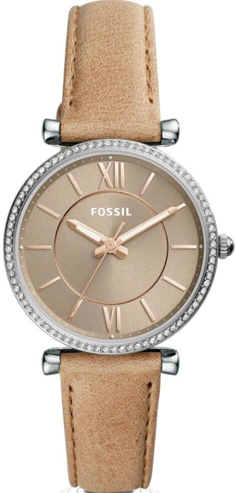 Годинники наручні жіночі FOSSIL ES4343 кварцові, ремінець з шкіри, США від компанії "Cronos" поза часом - фото 1