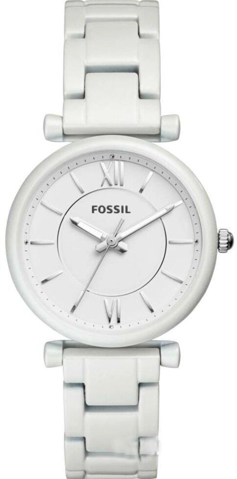 Годинники наручні жіночі FOSSIL ES4401 кварцові, на браслеті, білі, США від компанії "Cronos" поза часом - фото 1