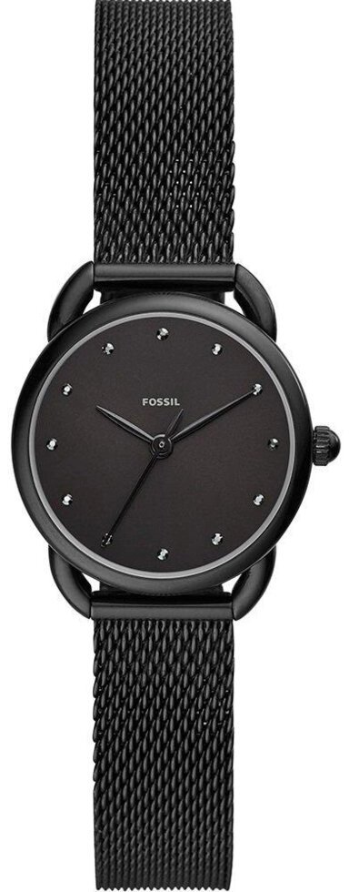 Годинники наручні жіночі FOSSIL ES4489 кварцові, "міланський" браслет, чорні, США від компанії "Cronos" поза часом - фото 1
