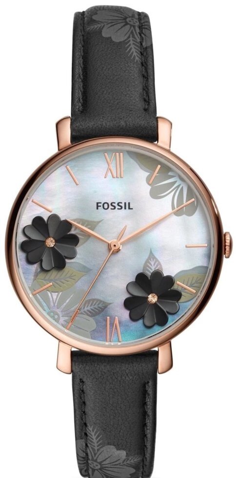 Годинники наручні жіночі FOSSIL ES4535 кварцові, ремінець з шкіри, США від компанії "Cronos" поза часом - фото 1