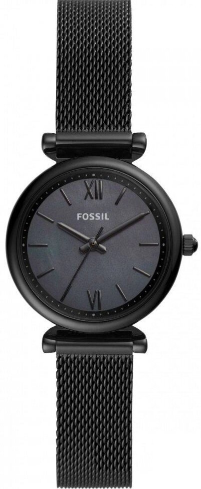 Годинники наручні жіночі FOSSIL ES4613 кварцові, "міланський" браслет, чорні, США від компанії "Cronos" поза часом - фото 1