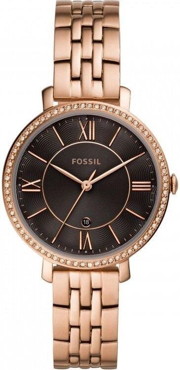 Годинники наручні жіночі FOSSIL ES4723 кварцові, на браслеті, колір рожевого золота, США від компанії "Cronos" поза часом - фото 1