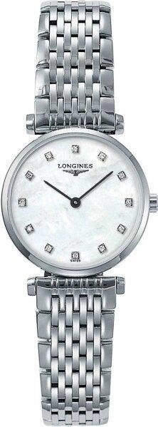 Годинники наручні жіночі LA CLASSIQUE GRANDE DE LONGINES L4.209.4.87.6, кварц, на браслеті, 12 діамантів від компанії "Cronos" поза часом - фото 1