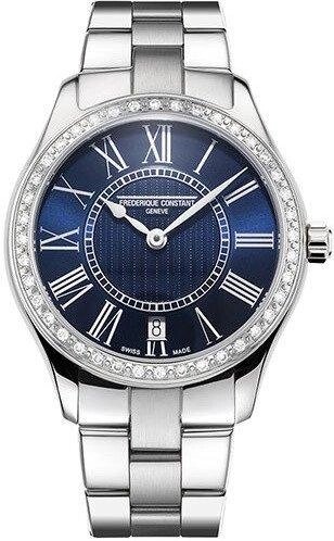 Годинники наручні жіночі з діамантами FREDERIQUE CONSTANT CLASSICS LADIES QUARTZ FC-220MN3BD6B від компанії "Cronos" поза часом - фото 1