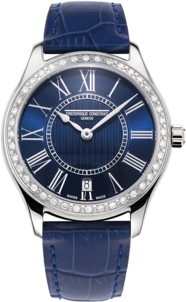 Годинники наручні жіночі з діамантами FREDERIQUE CONSTANT CLASSICS LADIES QUARTZ VD FC-220MN3BD6 від компанії "Cronos" поза часом - фото 1