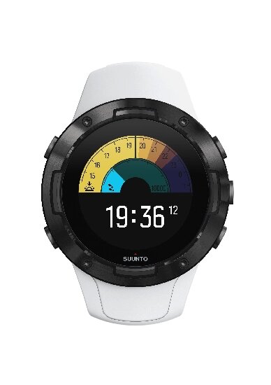 GPS-годинник для спорту SUUNTO 5 BLACK WHITE SPECIAL EDI компактні від компанії "Cronos" поза часом - фото 1