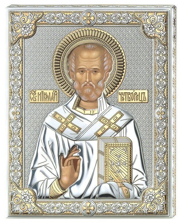 Ікона Святий Миколай, розмір 3L ORO - (120 x 160) від компанії "Cronos" поза часом - фото 1