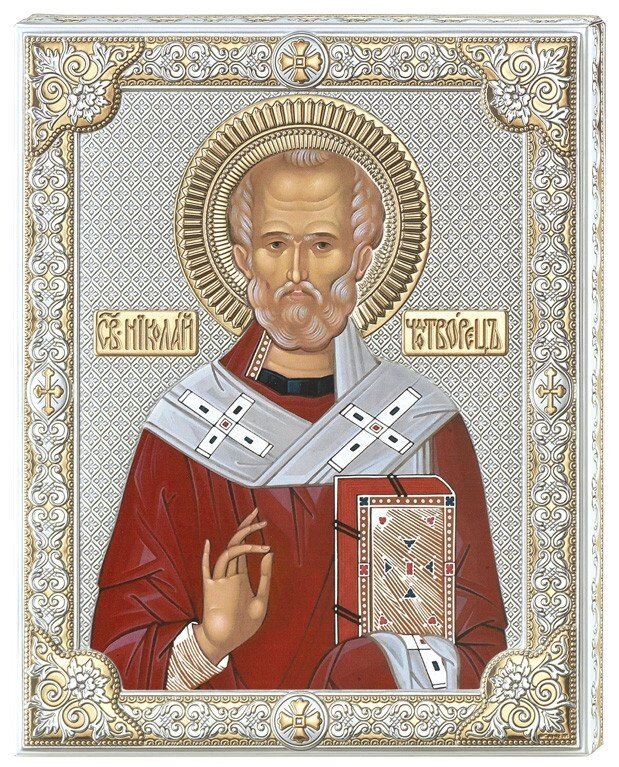 Ікона Святий Миколай, розмір 4L - (160 x 200) від компанії "Cronos" поза часом - фото 1