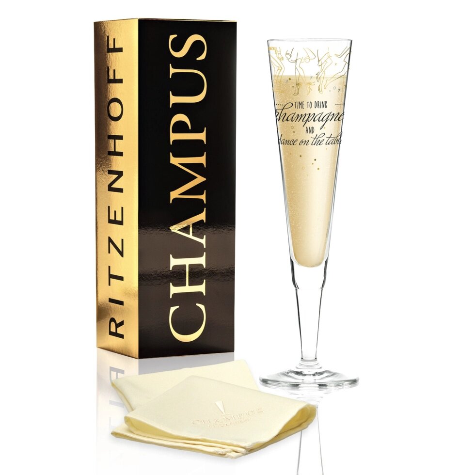Келих для шампанського з кришталю Ritzenhoff 1070270, дизайн від Наталії Яблунівській, 200 мл, висота 24 см від компанії "Cronos" поза часом - фото 1
