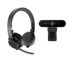 Комплект з гарнітури і веб-камери Logitech Pro Personal Video Collaboration Teams Kit - GRAPHITE