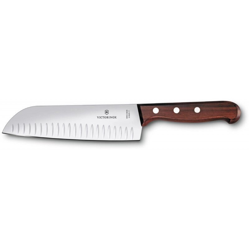 Кухонний ніж Victorinox Wood Santoku 6.8520.17 G від компанії "Cronos" поза часом - фото 1