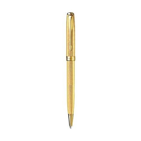 Кулькова ручка Parker Sonnet Chiselled Gold GT BP 85 432G від компанії "Cronos" поза часом - фото 1