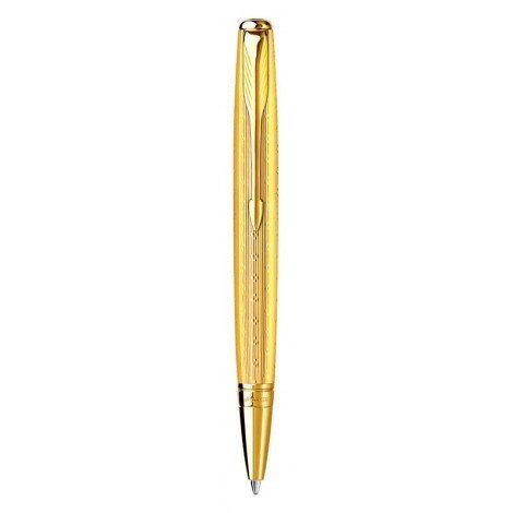 Кулькова ручка Parker Sonnet Mono Chiselled Gold GT BP 85 430G від компанії "Cronos" поза часом - фото 1