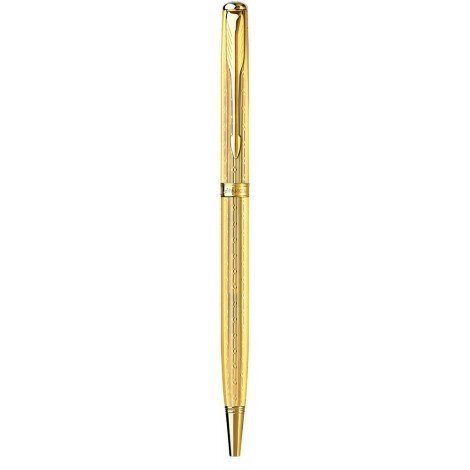 Кулькова ручка Parker Sonnet Slim Chiselled Gold GT BP 85 431G від компанії "Cronos" поза часом - фото 1