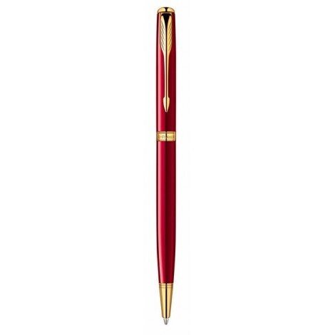 Кулькова ручка Parker Sonnet Slim Laque Ruby Red GT BP 85 931R від компанії "Cronos" поза часом - фото 1