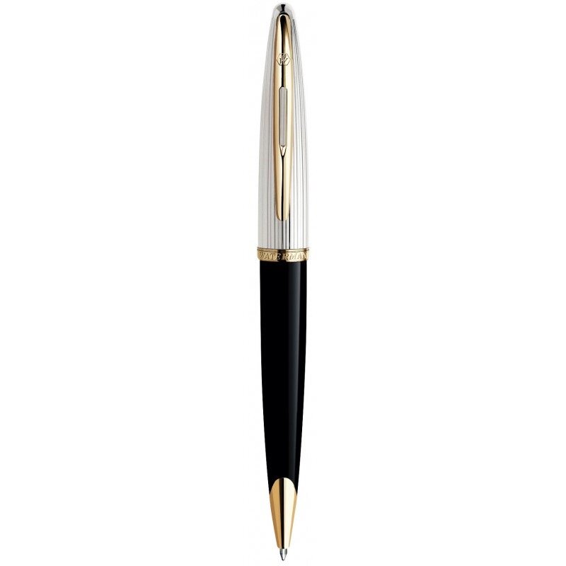 Кулькова ручка Waterman Carene Deluxe Black/silver BP 21 200 від компанії "Cronos" поза часом - фото 1