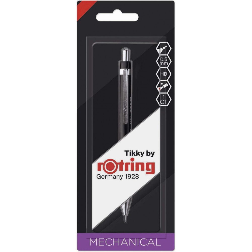 Механічний олівець Rotring TIKKY Black PCL 0,5 блістер R2085772 від компанії "Cronos" поза часом - фото 1