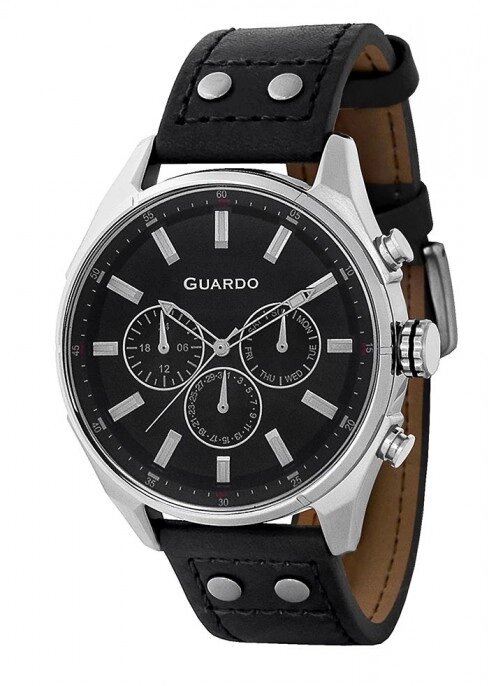 Мужские наручные часы Guardo P11453 SBB от компании "Cronos" вне времени - фото 1