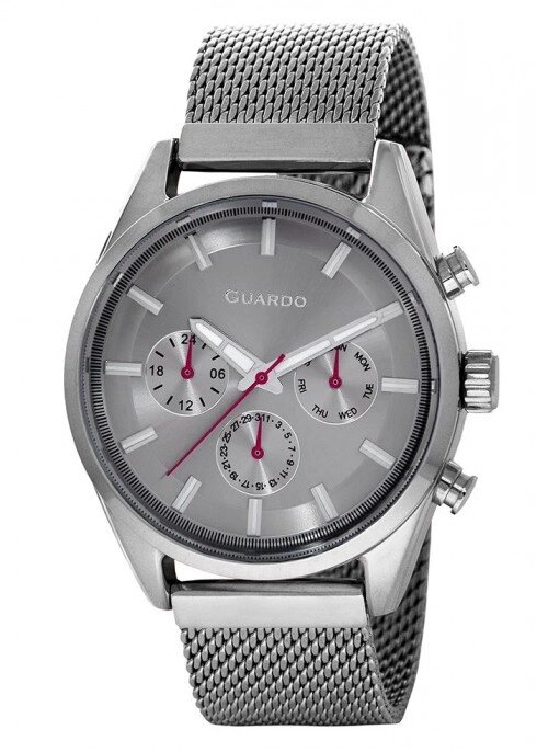 Мужские наручные часы Guardo P11661(m) SGr от компании "Cronos" вне времени - фото 1