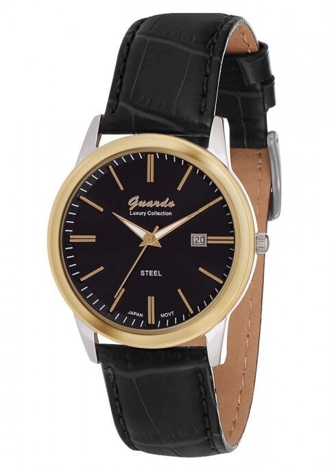 Мужские наручные часы Guardo S00547 GsBB от компании "Cronos" вне времени - фото 1