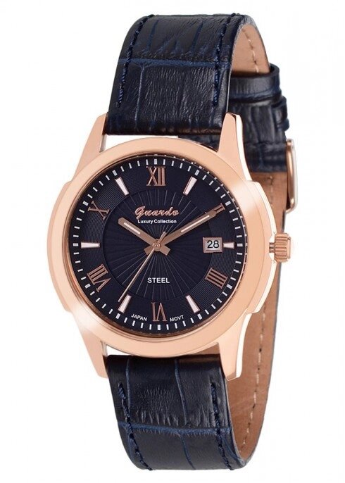 Мужские наручные часы Guardo S01023 RgBlBl от компании "Cronos" вне времени - фото 1