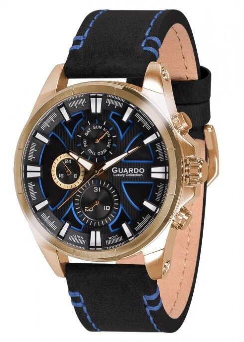 Мужские наручные часы Guardo S01631 GBB от компании "Cronos" вне времени - фото 1