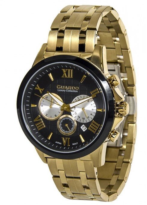 Мужские наручные часы Guardo S01797(m) GB от компании "Cronos" вне времени - фото 1