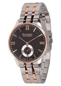 Чоловічі наручні годинники Guardo S01863(m) RgsBl