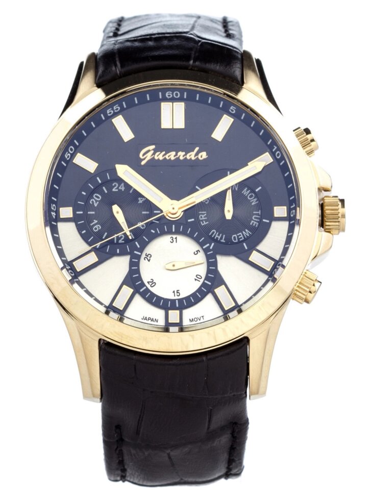 Мужские наручные часы Guardo S08071 GBB от компании "Cronos" вне времени - фото 1
