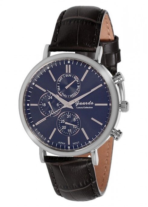 Мужские наручные часы Guardo S08654 SBB от компании "Cronos" вне времени - фото 1