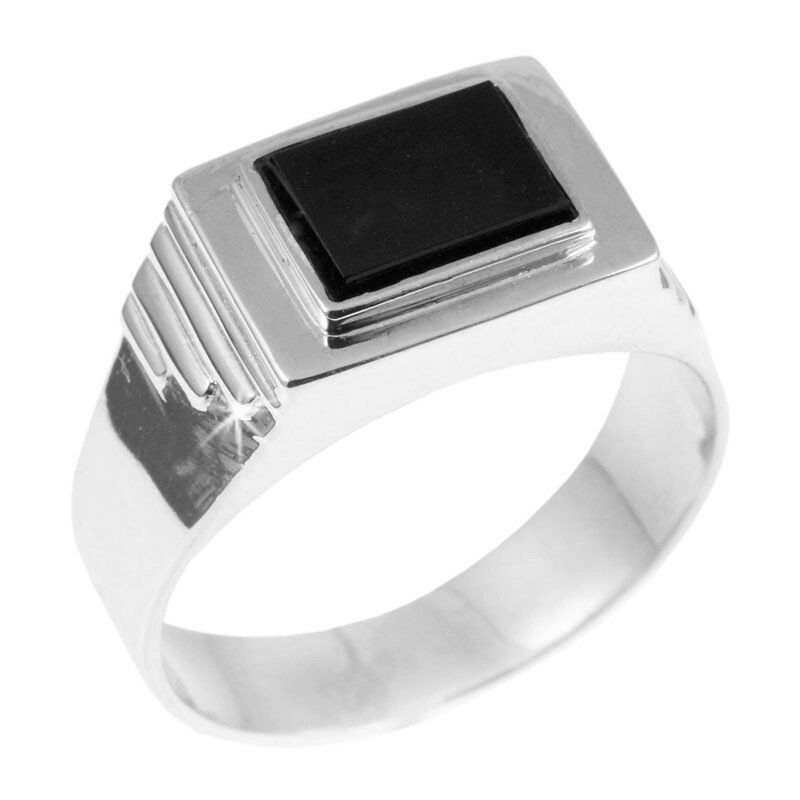 Мужское кольцо из серебра 16.5 від компанії "Cronos" поза часом - фото 1