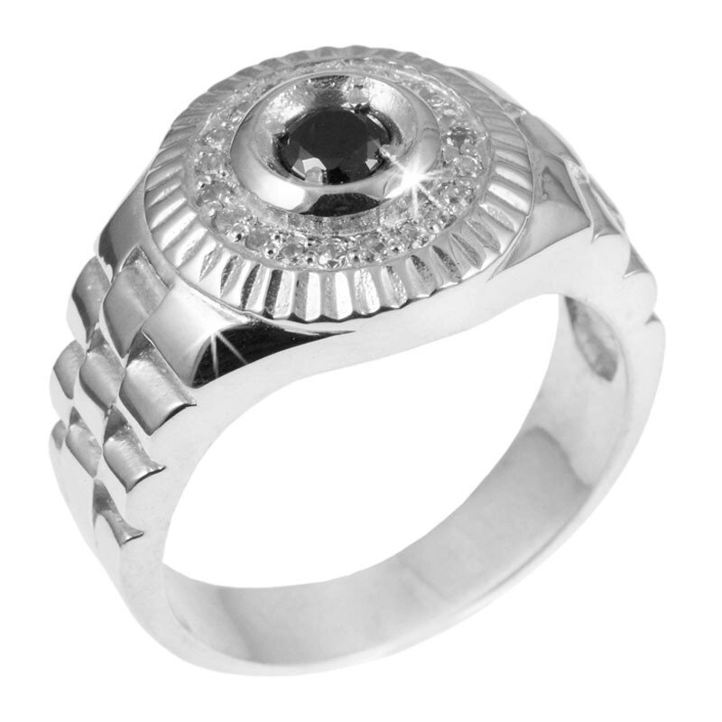 Мужское кольцо из серебра 18 від компанії "Cronos" поза часом - фото 1