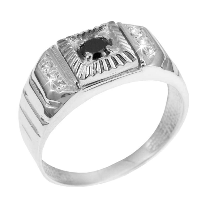 Мужское кольцо из серебра 19.5 від компанії "Cronos" поза часом - фото 1