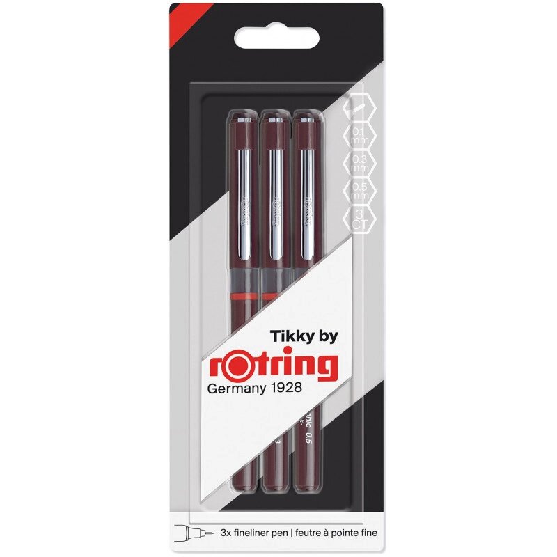 Набір ручок Rotring Drawing TIKKY GRAPHIC R1904780 від компанії "Cronos" поза часом - фото 1