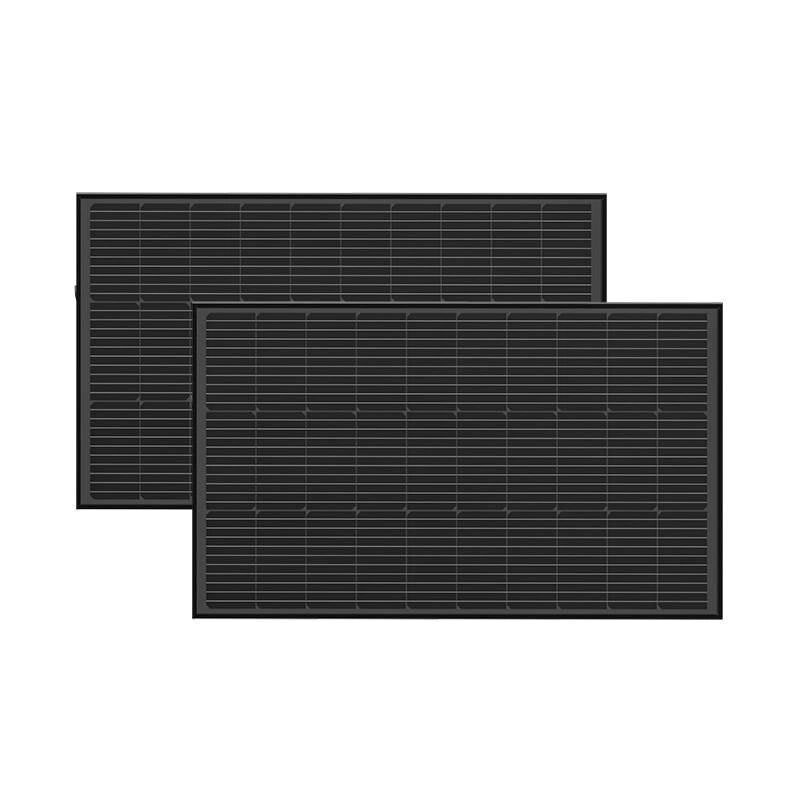 Набір сонячних панелей EcoFlow 2*100 Solar Panel (стаціонарні) від компанії "Cronos" поза часом - фото 1