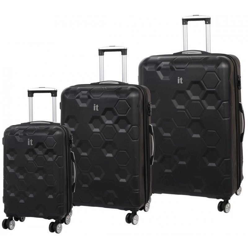 Набір валіз IT Luggage HEXA/Black IT16-2387-08-3N-S001 від компанії "Cronos" поза часом - фото 1