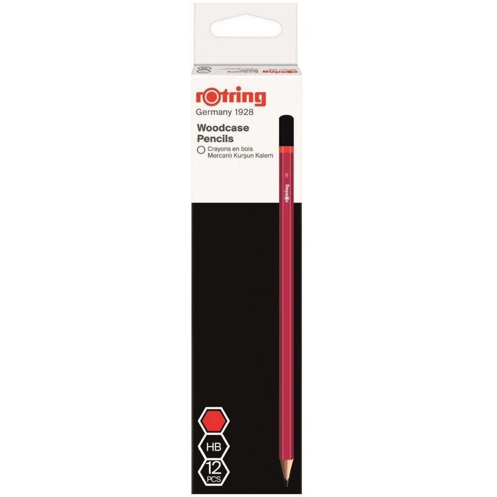 Олівець графітовий Rotring WCP Core Red HB 12шт в коробці R2090065R від компанії "Cronos" поза часом - фото 1