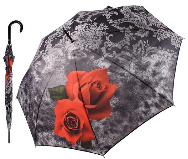 Парасолька тростина HAPPY RAIN Ornamentic Roses 80593;00 в асортименті від компанії "Cronos" поза часом - фото 1