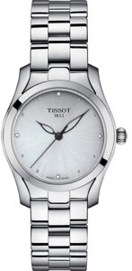 Годинники наручні жіночі з діамантами TISSOT T-WAVE T112.210.11.036.00