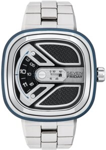 Часы наручные мужские SEVENFRIDAY M1B/01M, автоподзавод, браслет, Швейцария (модель "Городской исследователь")