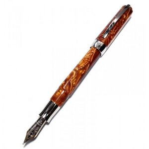 Ручка пір'яна Visconti 001FP Opera brown 14k FP