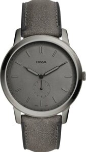 Годинники наручні чоловічі FOSSIL FS5445 кварцові, ремінець з шкіри, сірі, США