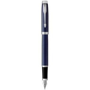 Ручка пір'яна Parker IM 17 Blue CT FP F 22 411 з латунним корпусом і сталевим пером