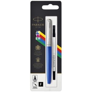 Ручка-ролер Parker JOTTER 17 Plastic Blue CT RB блістер 15 126 з блакитного пластику