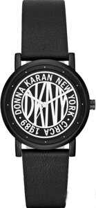 Годинники наручні жіночі DKNY NY2765 кварцові, чорний ремінець з шкіри, США