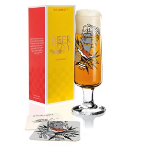 Бокал для пива хрустальный Ritzenhoff 3220041, дизайн "Послание в бутылке" от Тобиаса Титчена, объем 390 мл